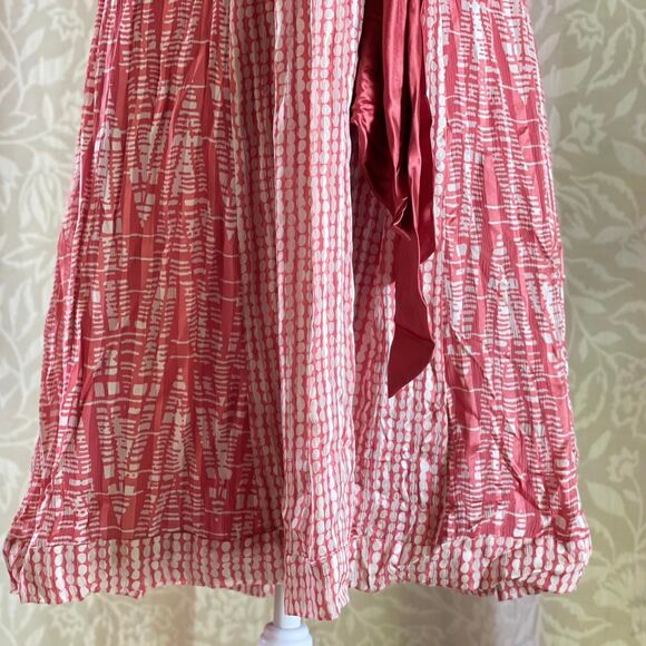 NWOT BCBGMAXAZRIA Silk‎ Chiffon Satin Sash Y2K Baby Doll Mini Dress Size 10 - Picture 5 of 8
